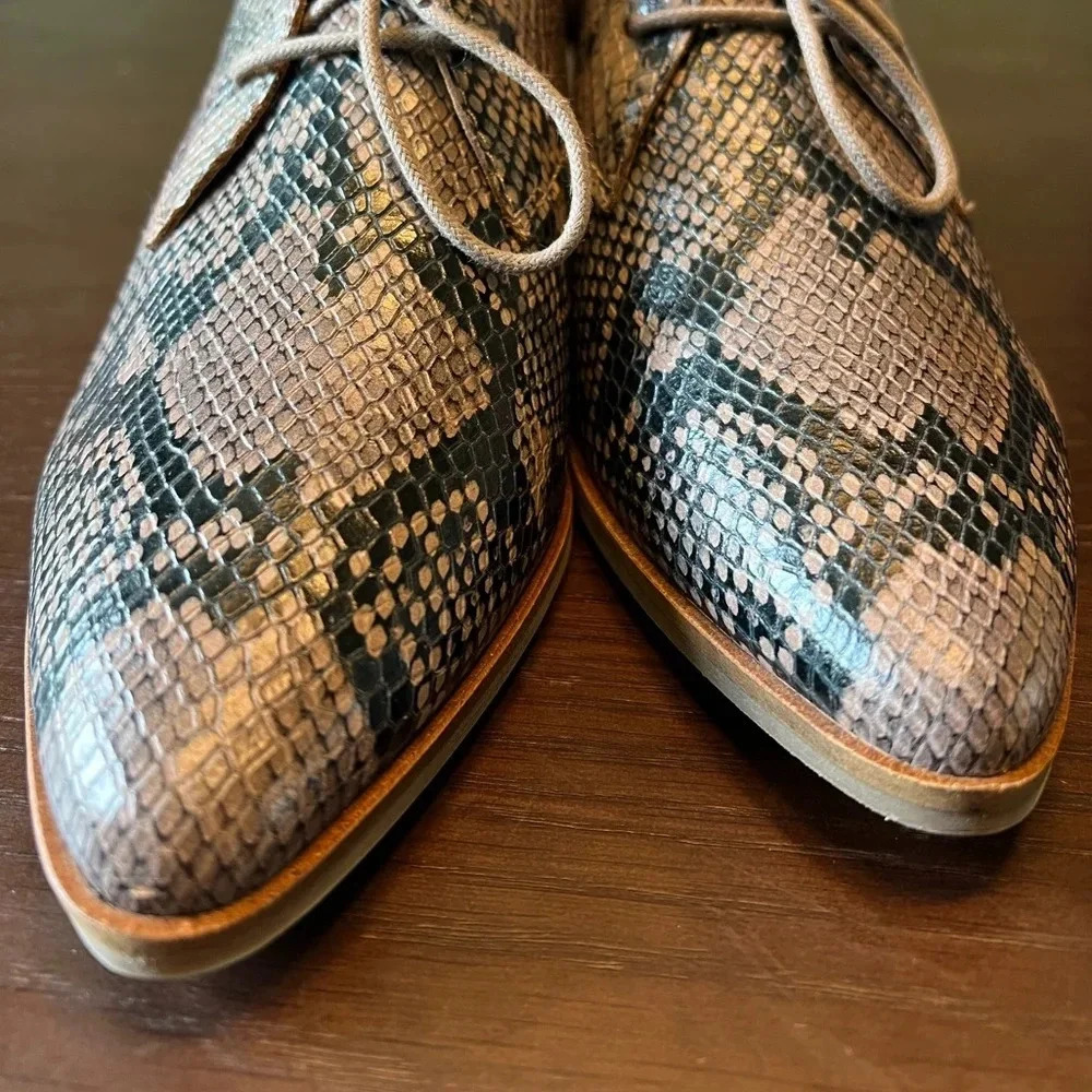 Lucky brand leather snakeskin loafers. Size 9.5. NWOT. - Picture 8 of 8